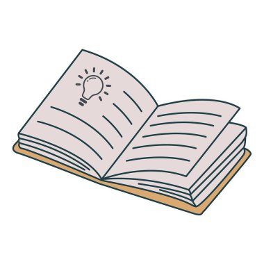 Eğitim enstitüsünde öğrenciler ve öğretmenler için kitap ikonu, öğrenciler için eğitim ekipmanı