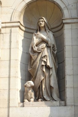 Aziz Genevieve Kilisesi Aziz Etienne du Mont heykeli