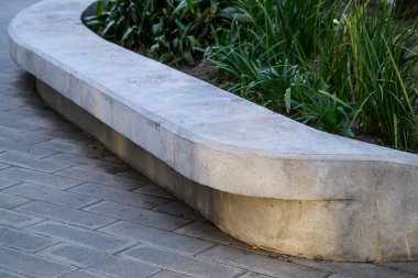 Çeşit çeşit bitkileri olan sağlam bir beton ekici. Büyüyor ve gelişiyor. Güzellik ve esneklik sergiliyor.