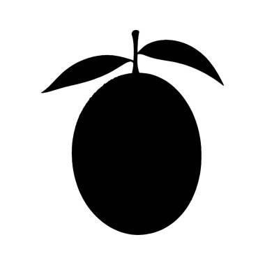 beyaz arkaplanda turuncu siluet