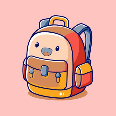 Şirin sırt çantası kawaii karakteri