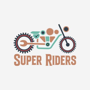 Motosiklet logosu tasarımı logo sanatı