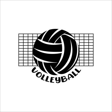 Voleybol Typography and Logo SVG Designum Voleyball Typography Design Black, White and others Ssion for Basketball Lover