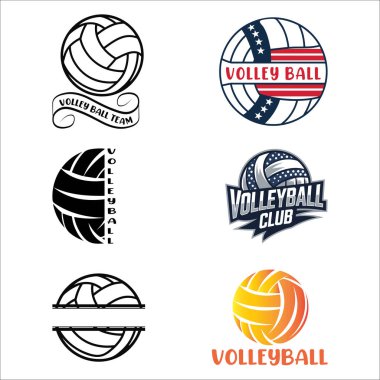 Voleybol Typography and Logo Design voleybol logosu paketi 