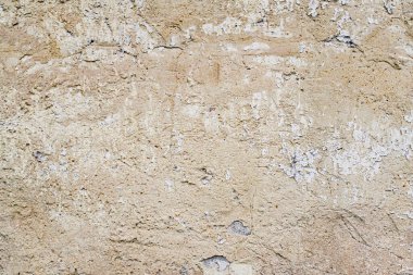 Sert Kum Taşı Alçı Doku Duvarı Çürüdü ve Çözüldü