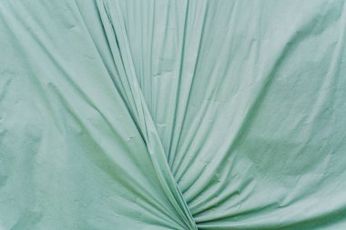 Kırışıklıklı Yeşil Kumaş Kumaş Dokusu