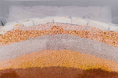 Çakıl taşlı katman dokusu Gravels çakıl taşları ve kayalar