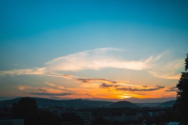 Güzel Sabah Gökyüzü Gün doğumundan Önce