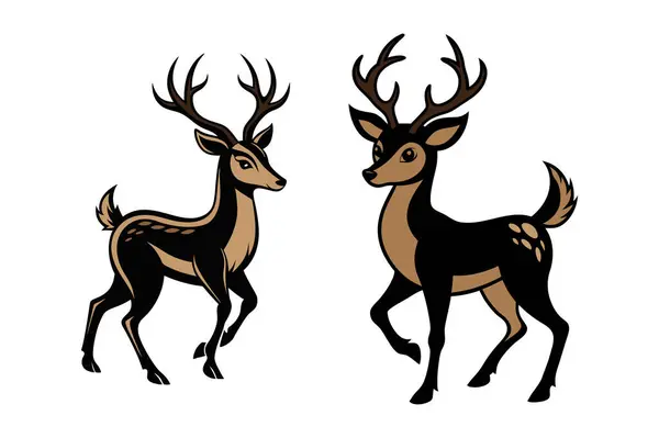 stock vector Illustration of Cute Deer Isolated