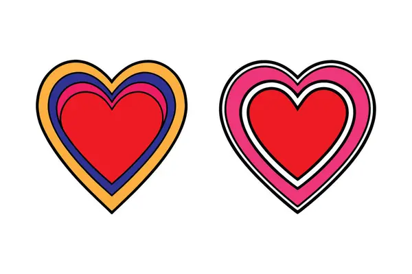 stock vector Heart, love, romance or valentine's day red heart. Heart vector icons.