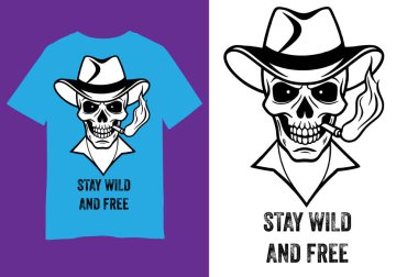 kafa kafatası tişörtü 