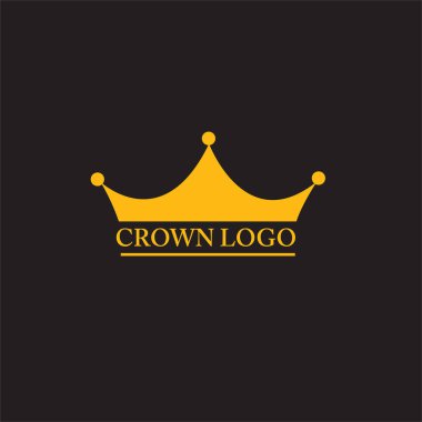 Crown logo simgesi vektör sanatı