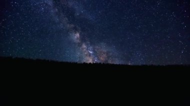 Gece gökyüzünde Samanyolu Galaksisi