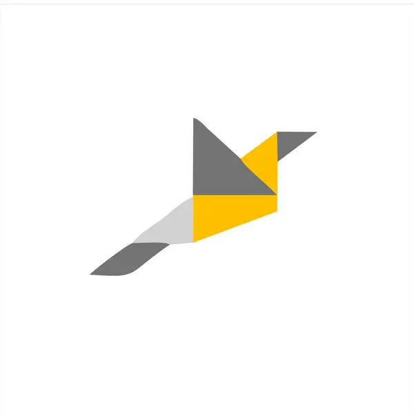 İlginç bir şekil ve renk kombinasyonlu bir logo