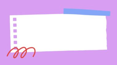 Basit vektör simgesi, not defterinin çizimi