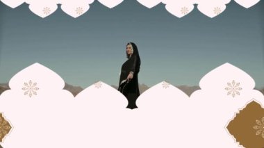 Camideki Müslüman kadın.