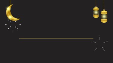 Ramazan kareem tebrik asma lambalı