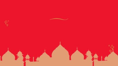 Kopyalama alanı olan kırmızı Hint tasarımı arkaplan