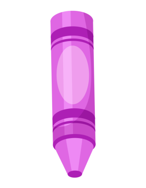 Tek bir çizgi film mor rujunun vektör çizimi