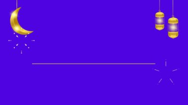 Ay mavi bir arka planda. 3d oluşturma