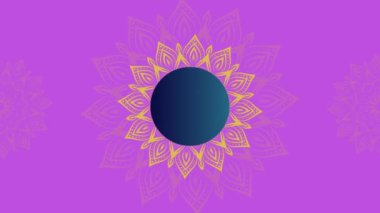 soyut renkli mandala pankart tasarımı