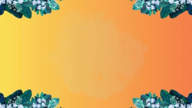 suluboya çiçek çerçevesi, vektör tasarımı