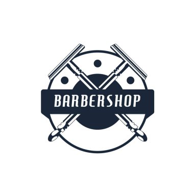 Berber araçlarının vektör illüstrasyon tasarımı simgesi