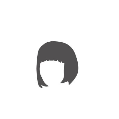 kadın yüz vektör simgesi