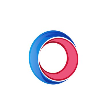 C harfi logo tasarım şablonu elementleri