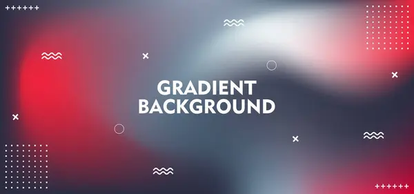 Geometrik şekilli soyut kırmızı, beyaz ve mavi gradyan.