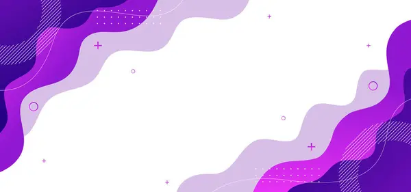 Mor dalga desenli beyaz bir arka plan. Dalga deseni cesur ve dinamiktir. Bir hareket ve enerji hissi yaratır. Mor renk, nötr arkaplana renk katar