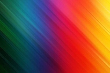 A vibrant rainbow gradient background with diagonal streaks, ideal for adding a cheerful and energetic touch to designs. Its dynamic and colorful effect enhances visuals.