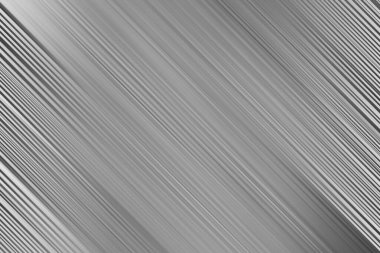 Keskin, paralel, gri ve beyaz köşegen çizgilerden oluşan çarpıcı bir monokromatik arkaplan hassasiyet ve hareket duygusunu iletir..