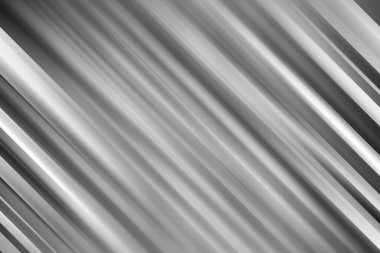 Gri ve beyaz tonlarında keskin köşegen çizgileri olan tek renkli, soyut bir zemin tasarım için parlak, modern ve sofistike bir metalik doku sunar..