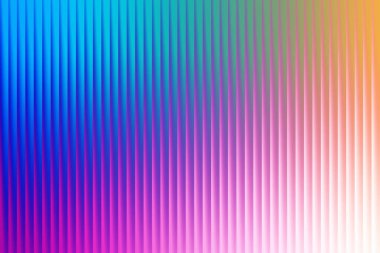 Dikey çizgili dokuya sahip enerjik soyut bir arkaplan, modern bir görünüm için mavi ve mordan pembeye ve sarıya cesur bir eğim sergiliyor..