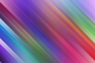 Geniş spektrumlu gökkuşağı renklerinde çapraz çizgilere sahip büyüleyici soyut bir arka plan, çeşitli uygulamalar için bir hareket hissi ve canlı enerji aktarımı.