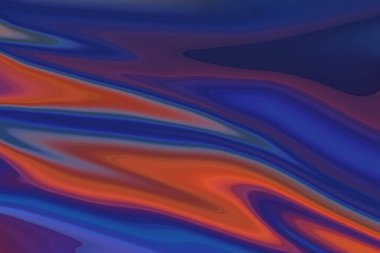 A vibrant abstract fluid art background with a dynamic blend of blue and orange, creating a captivating marble effect, ideal for bold and energetic designs.
