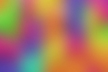 Dinamik görsel efekt için çeşitli renkleri harmanlayan, kumlu bir dokuya sahip parlak ve renkli bir arkaplan. Herhangi bir tasarıma ilgi eklemek için ideal.