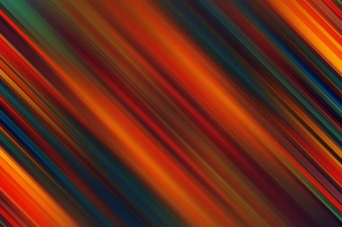 Bu soyut arkaplan, modern tasarımlar için canlı ve enerjik bir görsel doku yaratan turuncu, kırmızı ve mavi köşegen çizgilerin dinamik bir düzenini içerir..