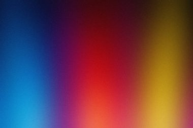 Bu dinamik gradyan, koyu maviden canlı kırmızı ve güneşli sarıya harmanlanarak görsel olarak çarpıcı bir zemin oluşturan bir renk yelpazesi sergiliyor..