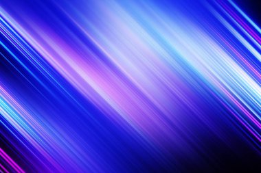 Herhangi bir tasarım veya projeye modern ve enerjik bir dokunuş eklemek için mükemmel, dinamik mavi ve mor ışık çizgileri içeren canlı bir soyut arkaplan. Yüksek kalite ve çok yönlü.