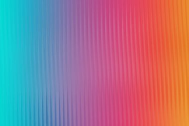 Bu arkaplan, tasarım ve web siteleri için modern ve renkli bir doku oluşturan, ince dikey çizgileri ile cyan, pembe ve turuncu renkli bir gradyanı içerir..