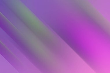 Bu resim mor, pembe ve yeşil renklerin büyüleyici bir karışımını göstermektedir. Yumuşak, bulanık köşegen şeklinde, rüya gibi ve zarif soyut bir arkaplan oluşturur..