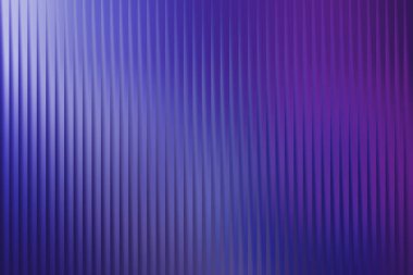 Çağdaş tasarım ve sanatsal çabalar için ideal, koyu mordan maviye bir gradyan ile dikey tırtıklı bir dokuya sahip sofistike bir arkaplan..