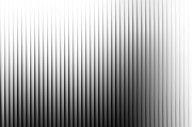 Parlak beyaz tonlardan koyu gri tonlara geçiş yapan belirgin dikey tırtıklı dokusuna sahip, tek renkli soyut bir arka plan..