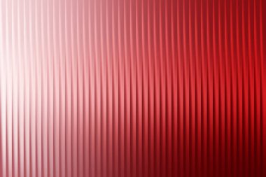 Etkili soyut bir arkaplan güçlü bir dikey çizgili dokuyla tanımlanır kırmızı ve beyaz, soldaki parlak ışıkla aydınlatılır, güçlü ve dinamik bir görsel ifade oluşturur.