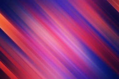 Bulanık pembe, mor ve mavi köşegen çizgilerini içeren büyüleyici soyut bir arkaplan hız ve modern sanatsal ifadeyi çağrıştırıyor..