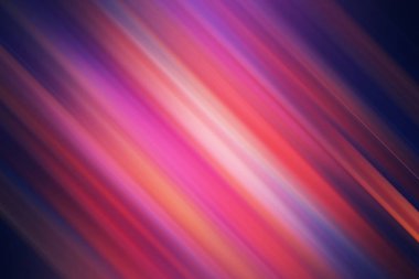 Pembe, mor ve mavi tonlarında köşegen ışık çizgileri ve yaratıcı projeler için hareketli ve enerjik enerji içeren büyüleyici soyut bir arkaplan..