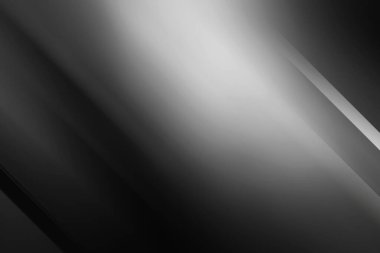 Gri ve beyaz tonlarında keskin köşegenler içeren dinamik bir soyut kompozisyon, çağdaş dijital sanat için hareket ve derinlik hissi uyandırıyor..