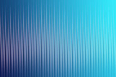 Bu soyut resim, bir dizi dikey çizginin derin maviden parlak cyan rengine geçiş yaparak, derinlik ve modernliği gösteren, tırtıklı bir etki yarattığını gösteriyor..